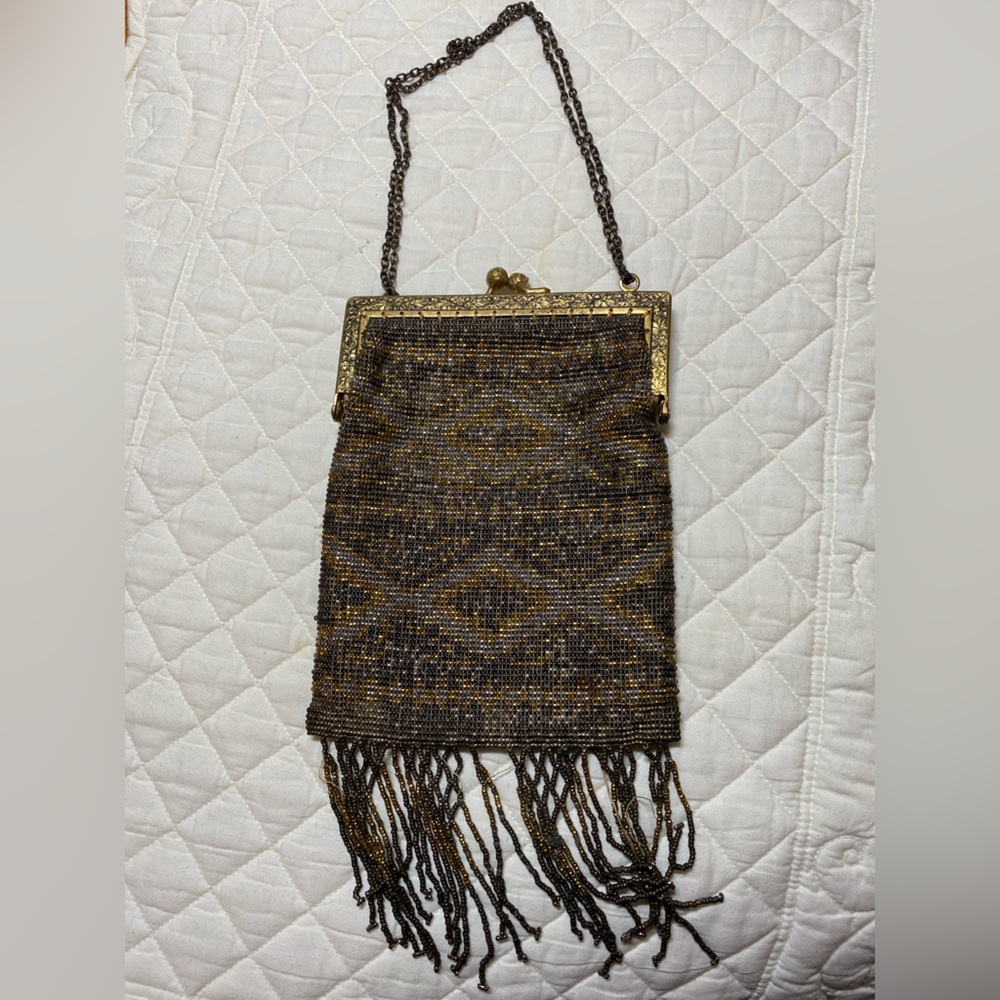 Antique French beaded purse